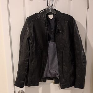 David Naman Black Italian Leather Jacket